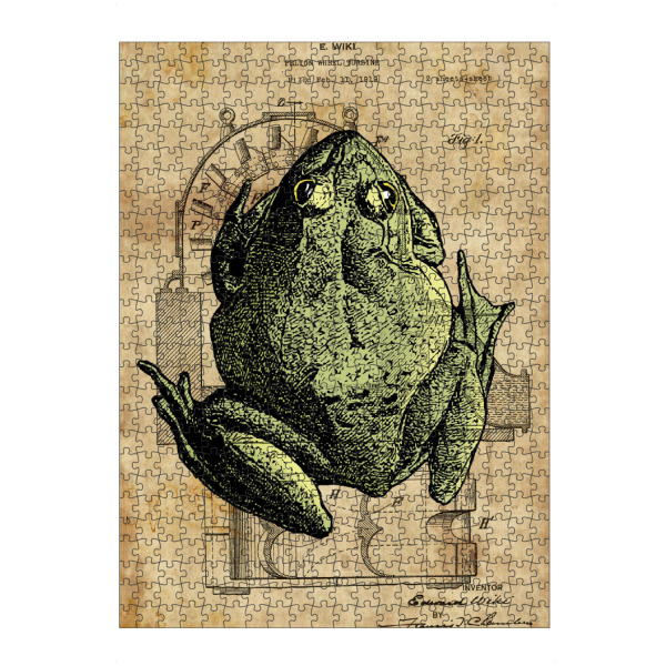 artboxONE Puzzle "Steampunk Frosch" artboxONE - Tiere - Frosch,Kröte,Steampunk,Vintage,Retro - Bild frosch
