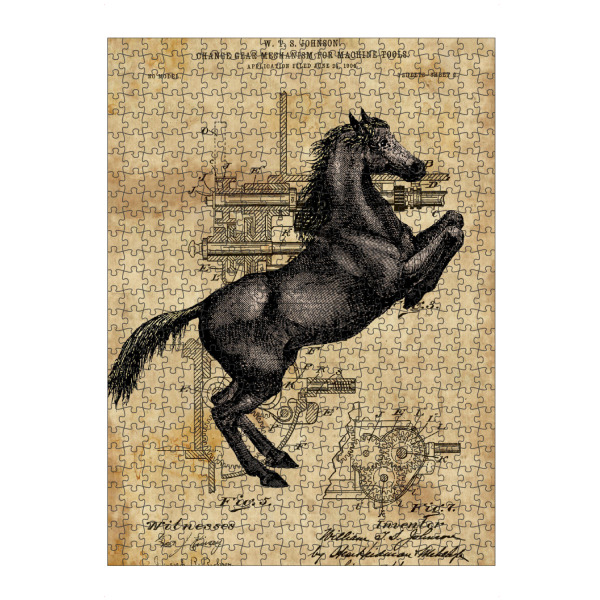 artboxONE Puzzle "Steampunk Pferd" artboxONE - Tiere - Pferd,Steampunk,Vintage,Retro - Bild pferd