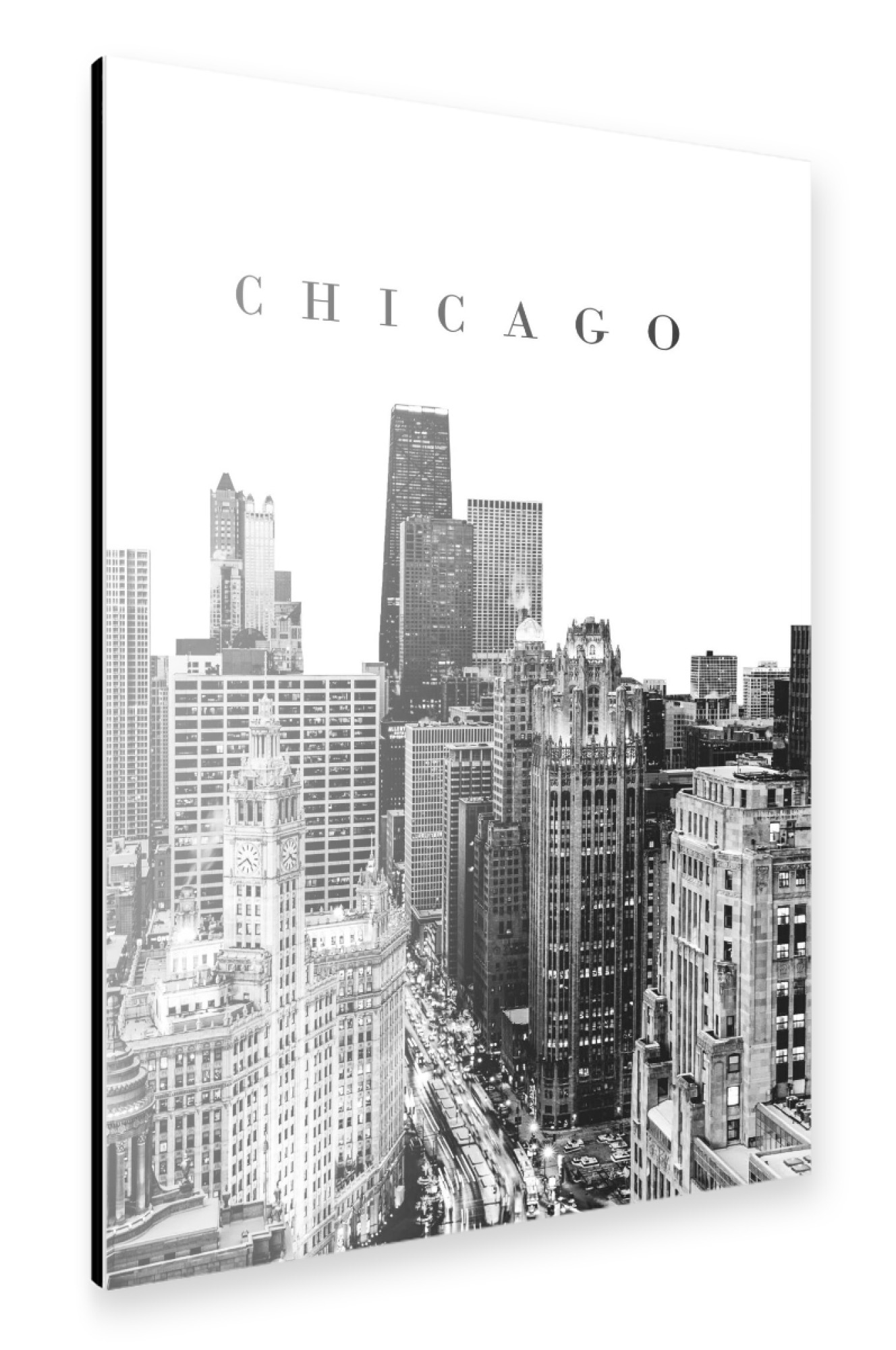 Alu-Dibond "Populous Chicago" 75x50 cm artboxONE