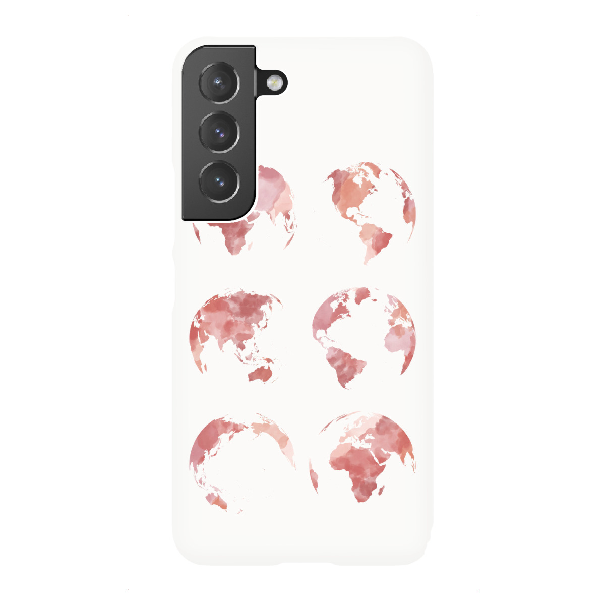 "World map in watercolor pink"für Samsung Galaxy - Premium-Case Handyhülle artboxONE