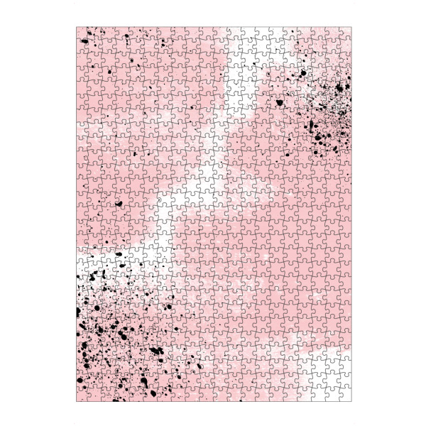 artboxONE Puzzle "Ink on Pink - To the Right" artboxONE - Abstrakt - Abstrakt,Wasserfarbe - Bild abstrakt