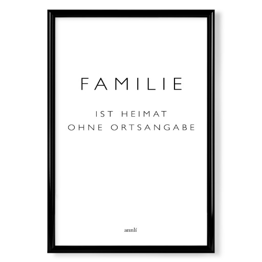 Familie ist Heimat ohne Ortsangabe