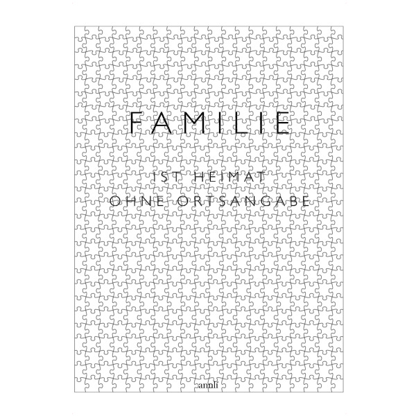 Puzzle Ravensburger "Familie ist Heimat ohne Ortsangabe" artboxONE - Typografie,Schwarzweiß - Familie,Heimat,Ortsangabe - Bild familie