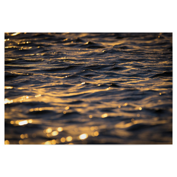 Poster "Bodden Gold" artboxONE - Reise / Strand und Meer - Detail,Wellen,Meer