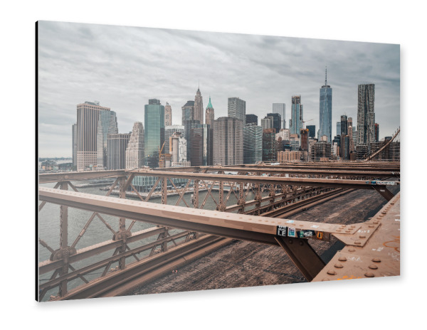 Alu-Dibond "Manhattan Skyline New York" 30x20 cm artboxONE