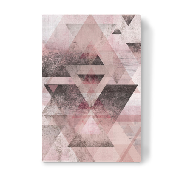 Leinwandbild "Blush Pink Geo" artboxONE - Abstrakt,Geometrie - Triangle,Geometry,Geometric,Abstract