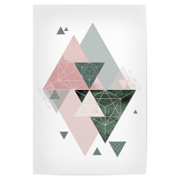 Poster "Geometric Purity" artboxONE - Abstrakt,Geometrie - Geometric,Geo,Triangles