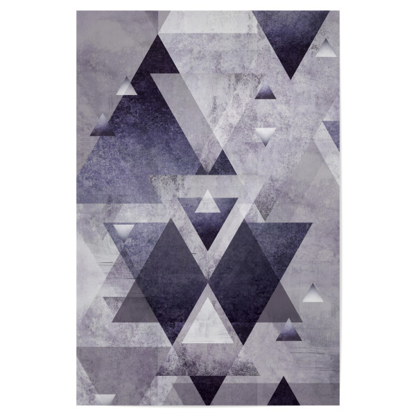 Poster "Ultra Violet Geo" artboxONE - Abstrakt,Geometrie - Abstract,Geometry,Geometric,Triangle