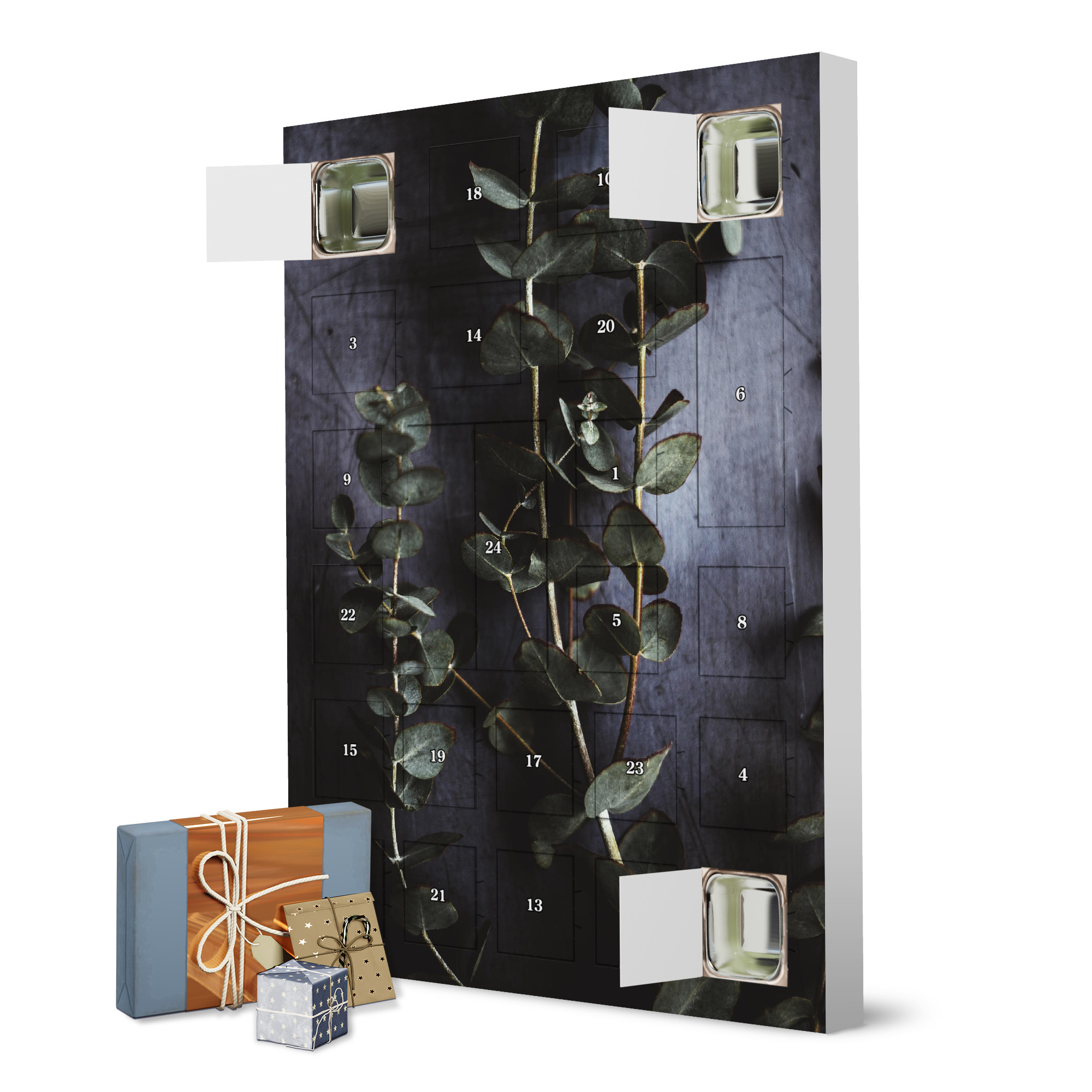 Adventskalender zum Selbstbefüllen Eucalyptus Leaves artboxONE Adventskalender Floral