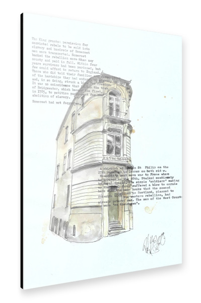 Alu-Dibond "The Pitchfork Rebellion" 30x20 cm artboxONE