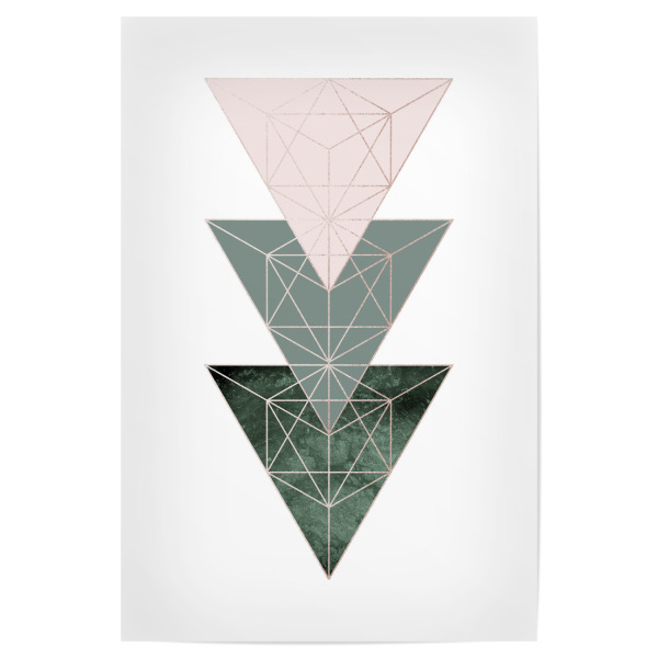 Poster "Scandi Minimalist" artboxONE - Abstrakt,Geometrie - Triangles,Geometric,Geometry,Abstract