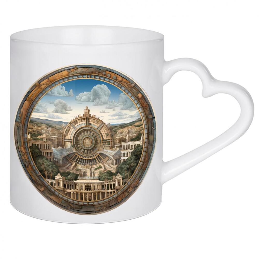 Herztasse "Zivilisationen - Trier" artboxONE - Städte,Abstrakt,Architektur