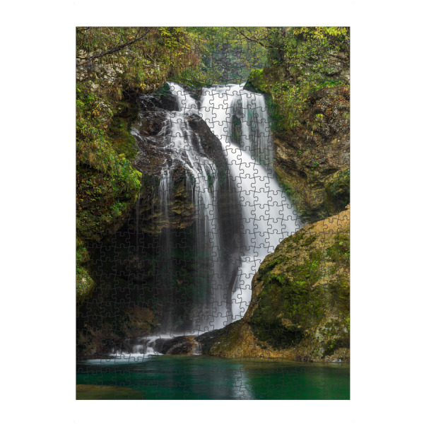 Puzzle Ravensburger "Wasserfall Šum in Slowenien" artboxONE - Natur,Reise / Länder - Wasserfall,See,Natur - Bild wasserfall