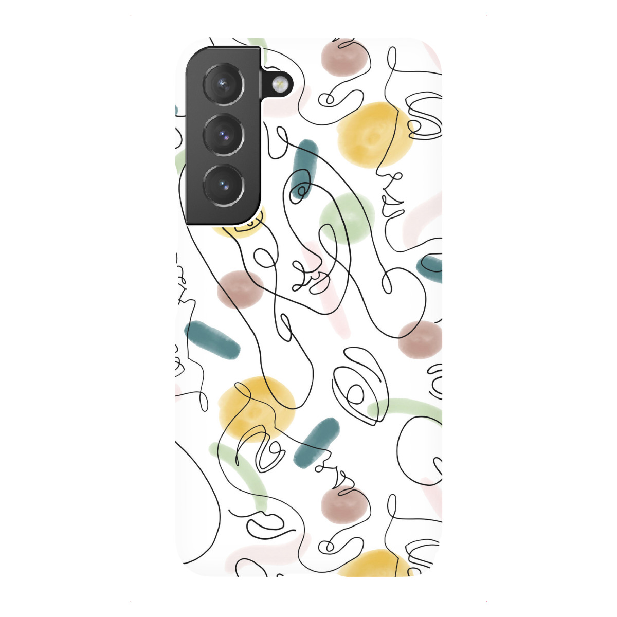 Samsung Galaxy "One Line Portraits" Premium-Case Handyhülle artboxONE