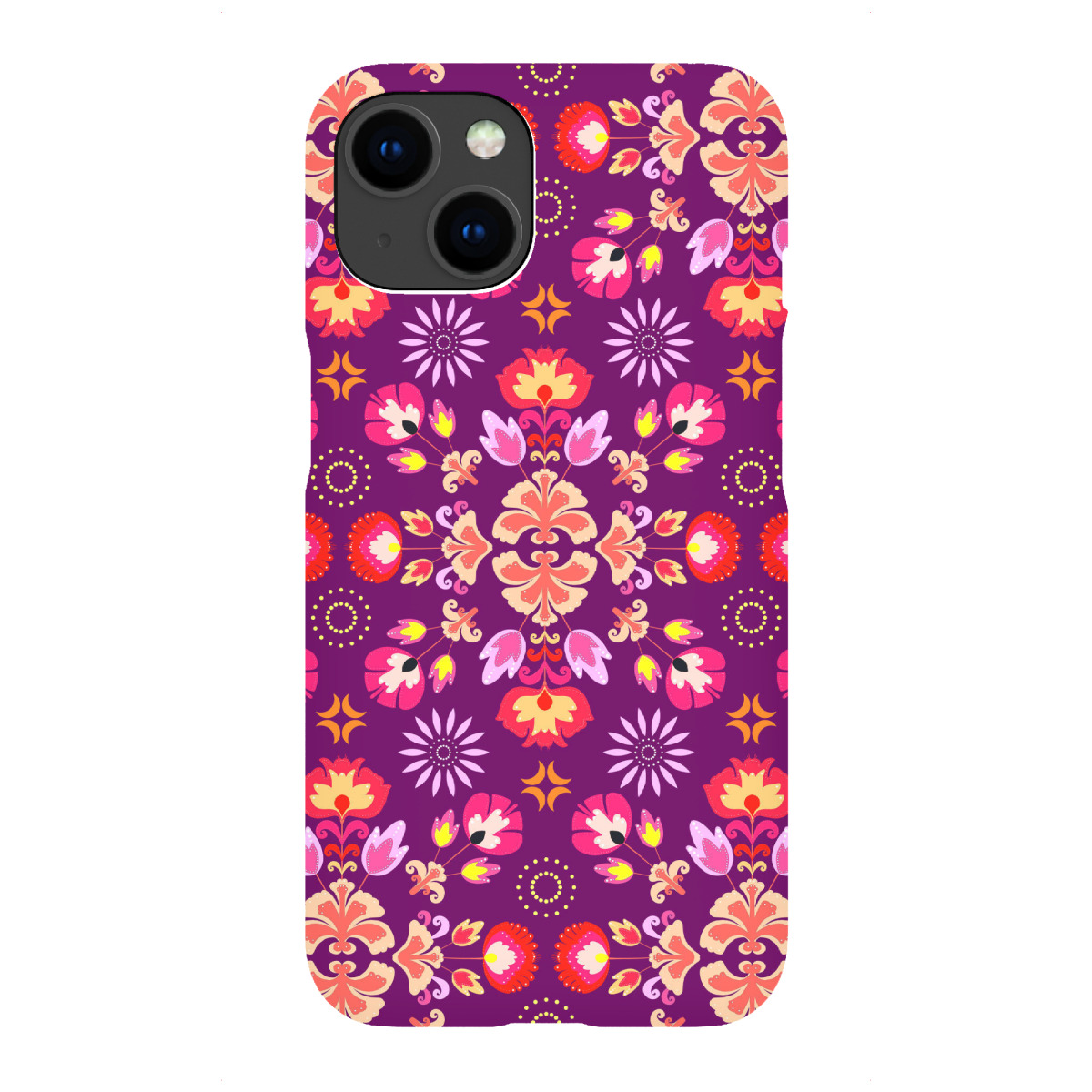 iPhone "Fiesta Folk Purple" Premium-Case Handyhülle artboxONE