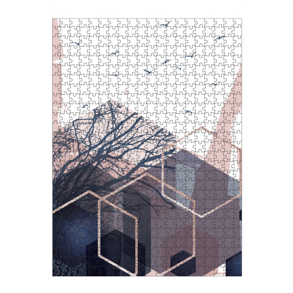 artboxONE Puzzle "Geometric Scenery" artboxONE - Abstrakt,Geometrie - Abstract,Hexagon,Geometry,Geo - Bild abstract