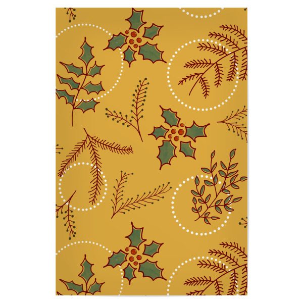 Poster "Classic Cozy" artboxONE - Weihnachten - Pattern,Winter plant,Winter berry