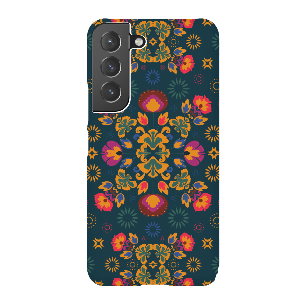 "Fiesta Folk Blue"für Samsung Galaxy - Premium-Case Handyhülle artboxONE