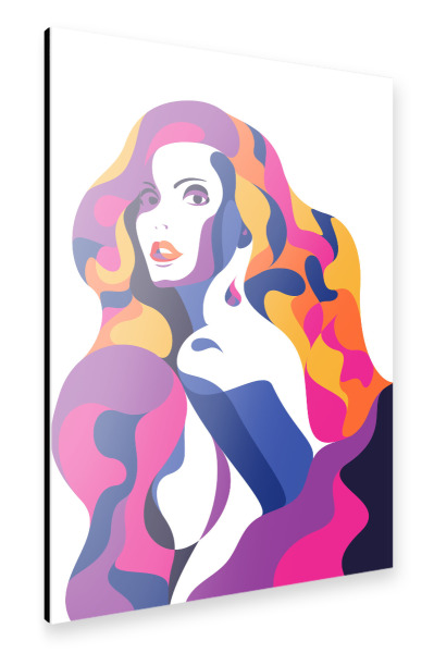 Alu-Dibond "Lady M in color" 30x20 cm artboxONE