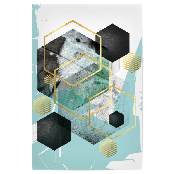 Poster "Abstract Precision" artboxONE - Abstrakt,Geometrie - Geometry,Abstract,Hexagon,Geo