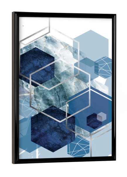 Poster mit schwarzem Rahmen "Geometric Complex" artboxONE - Abstrakt,Geometrie