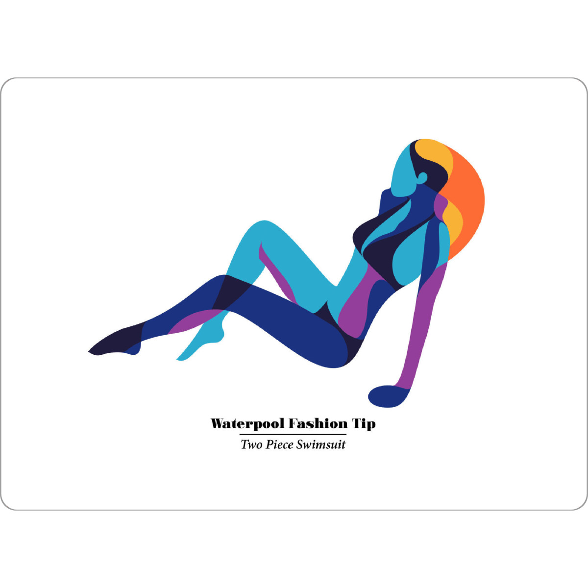 Tischset "Waterpool Fashion Tip" artboxONE - Fashion - Swimwear,Swimsuit,Fashion,Style,Minimal,Waterpool - Bild swimwear