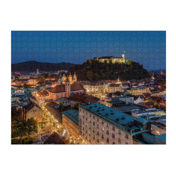 Puzzle Ravensburger "Ljubljana am Abend" artboxONE - Städte,Reise / Länder - Slowenien,Stadt,Ljubljana - Bild slowenien