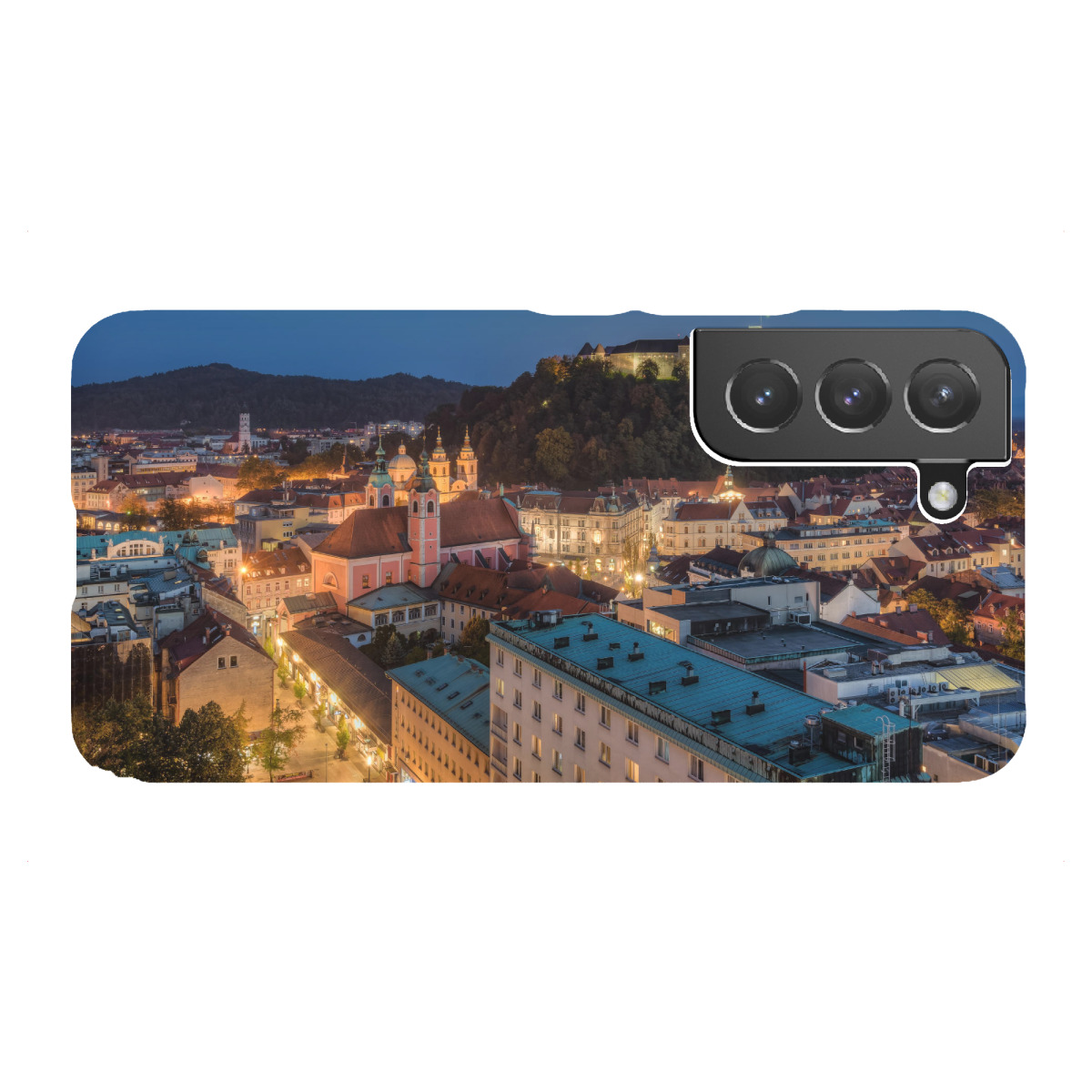 Samsung Galaxy "Ljubljana am Abend" Premium-Case Handyhülle artboxONE
