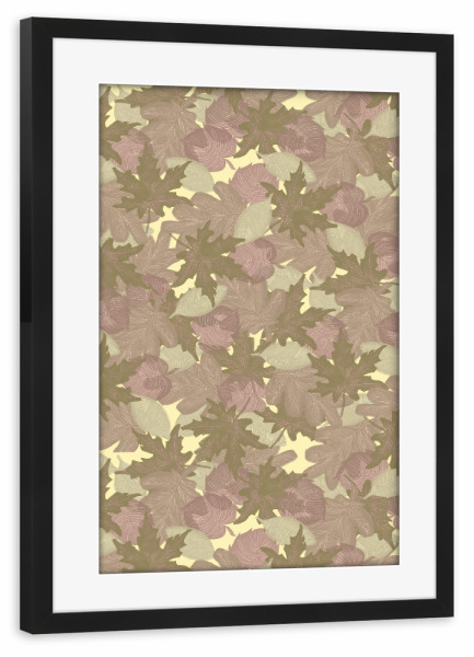 Poster mit Rahmen schwarz "Soft Fall" artboxONE - Natur - Leaves,Oak,Maple,Fall-vibes