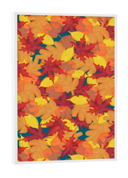 Poster mit weißem Rahmen "Bright Fall" artboxONE - Natur - Leaves,Oak,Maple,Fall-vibes