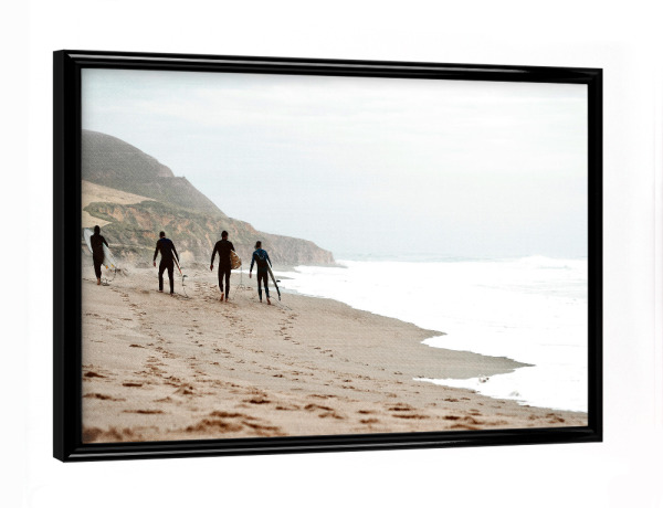 Poster mit schwarzem Rahmen "See You Tomorrow" artboxONE - Menschen,Reise / Strand und Meer - Beach,Sea,Ocean,Surf,Surfer,Surfboard