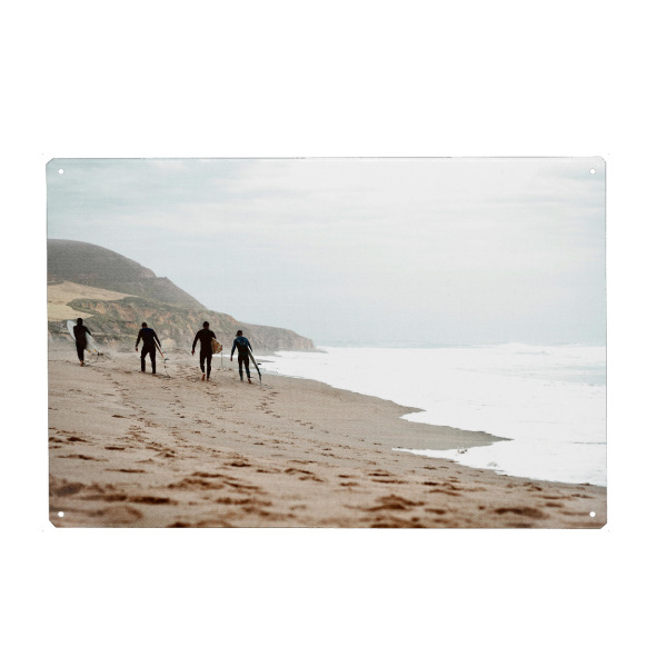 Holzbild "See You Tomorrow" artboxONE - Menschen,Reise / Strand und Meer - Beach,Sea,Ocean,Surf,Surfer,Surfboard