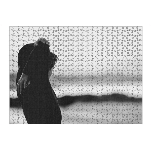 artboxONE Puzzle "Time To Get Salty" artboxONE - Menschen,Schwarzweiß,Reise / Strand und Meer - Beach,Surfer,Surf,Ocean - Bild beach