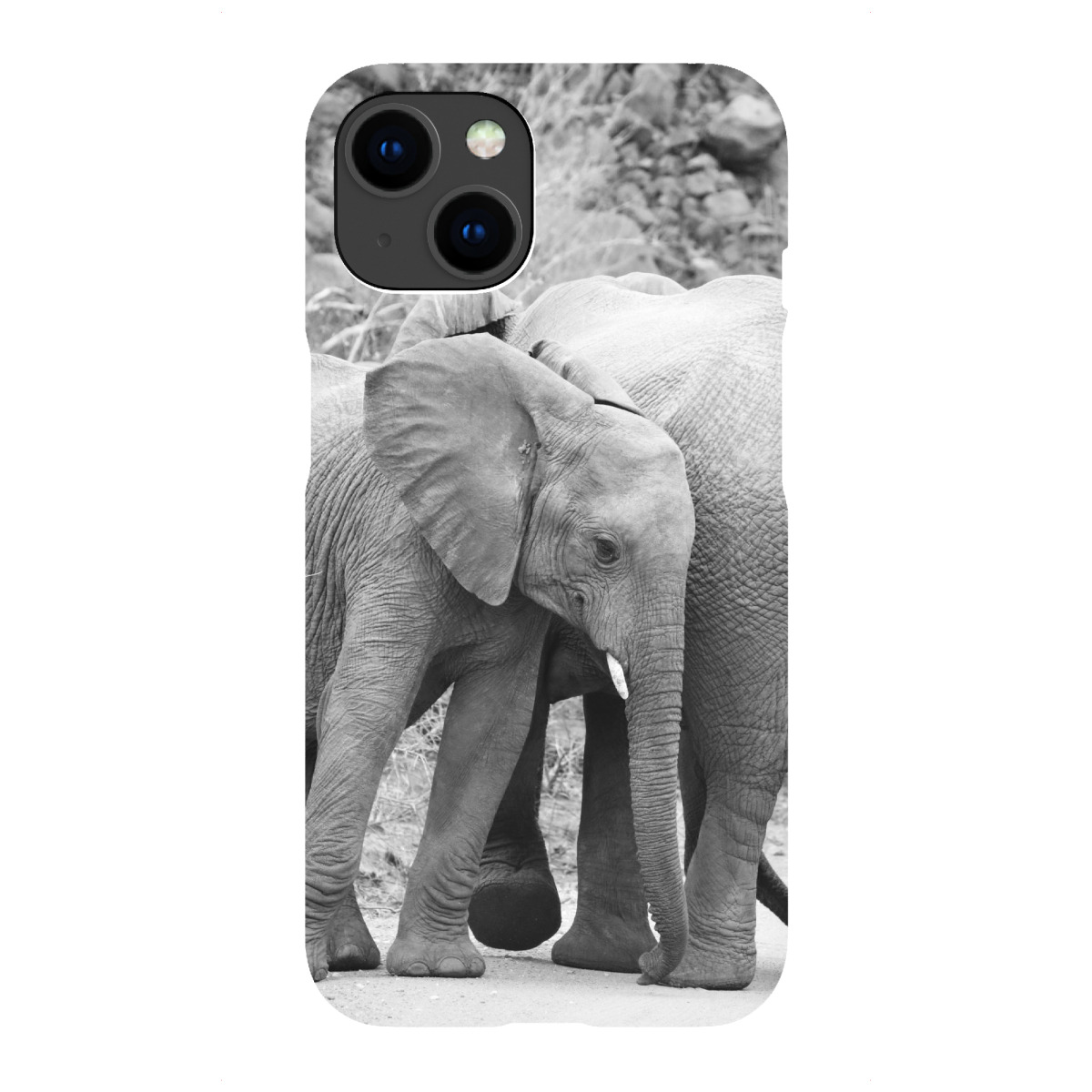 "Elefanten Kuscheln"für iPhone - Premium-Case Handyhülle artboxONE