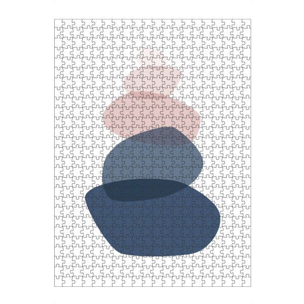 artboxONE Puzzle "Blush Navy Balancing Stones" artboxONE - Natur