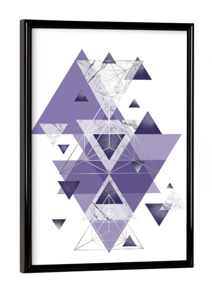 Poster mit schwarzem Rahmen "Geo Perfection" artboxONE - Geometrie