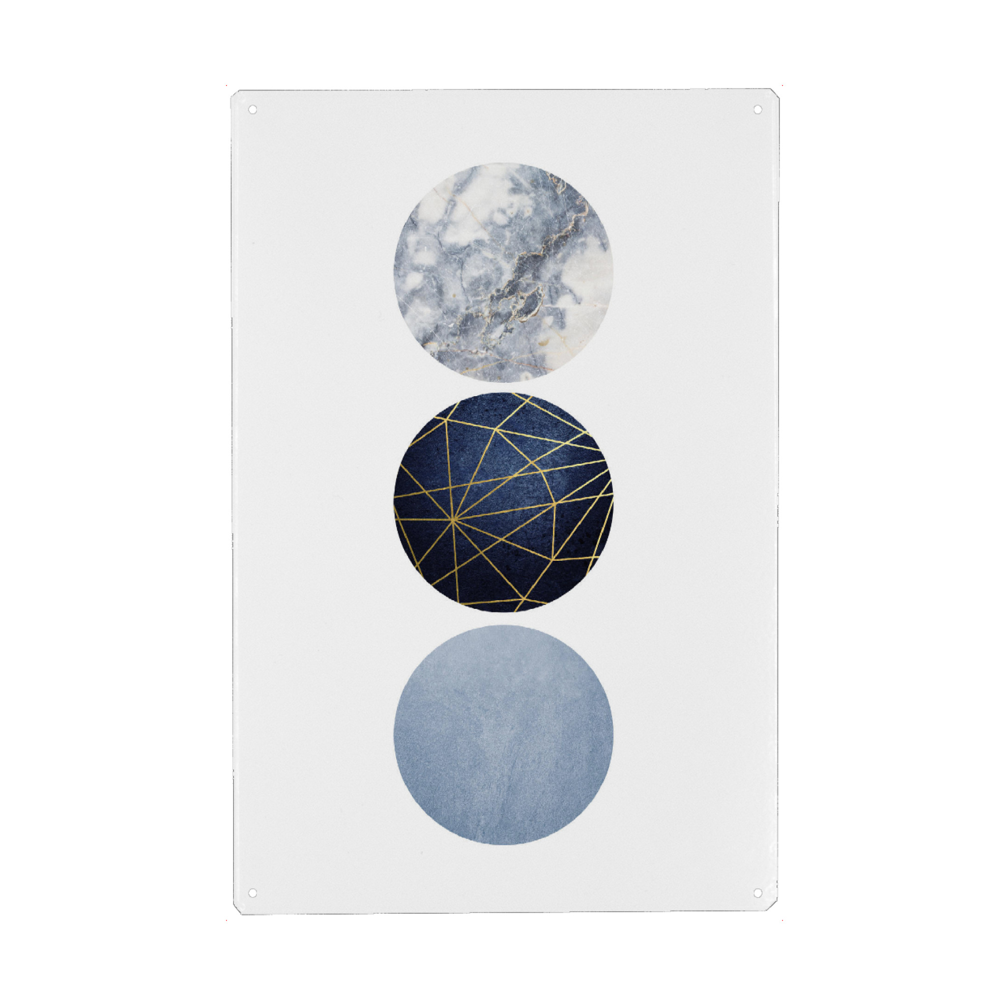 Metall Poster "Minimalist Trilogy" artboxONE - Geometrie