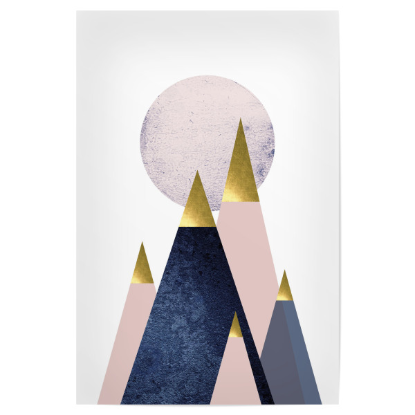 Poster "Nordic Mountain Peaks" artboxONE - Geometrie