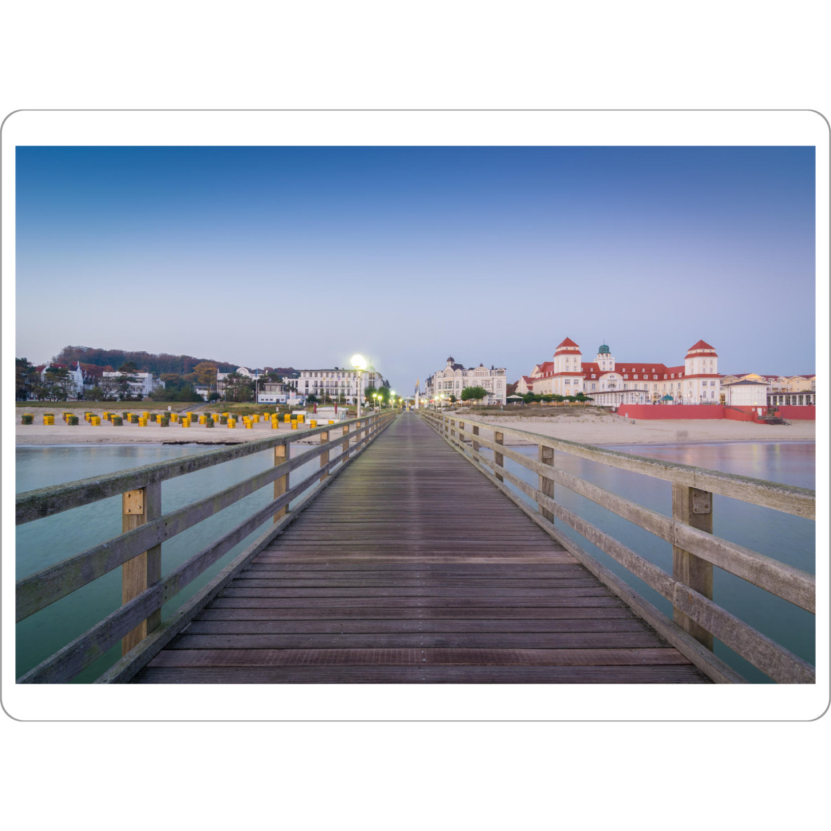 Tischset "Morgen in Binz" artboxONE - Reise / Strand und Meer