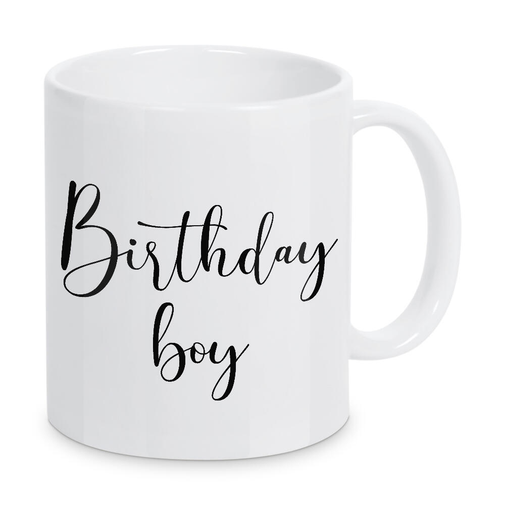 Tasse "Birthdayboy" artboxONE - Typografie,Menschen - Birthdayboy,Boy,Birthday,Geburtstag,Minimal,Minimalismus,Typo,Typografie,Tasse