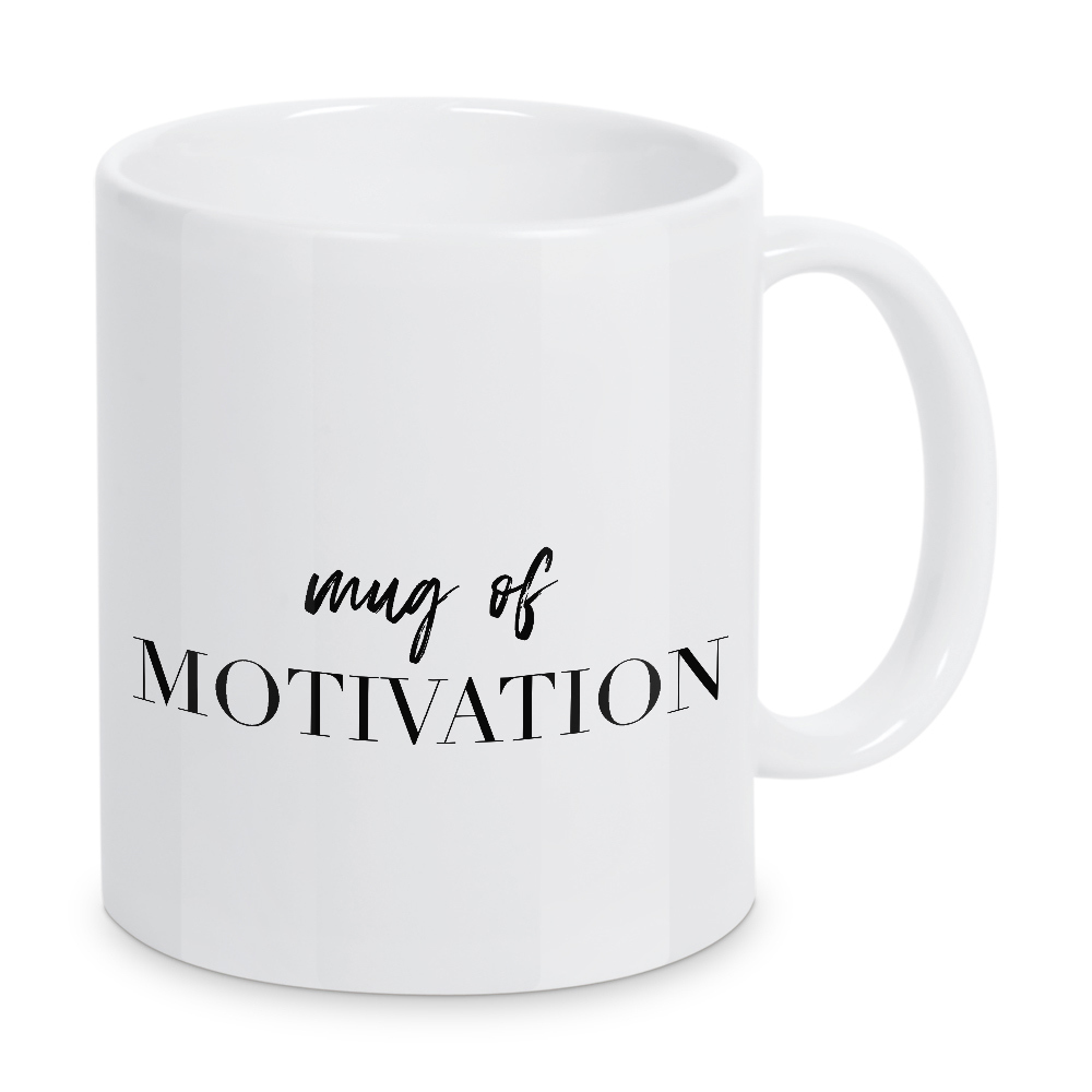 Tasse "Motivationstasse" artboxONE - Typografie - Tasse,Motivation,Minimal,Minimalismus,Typo,Typografie