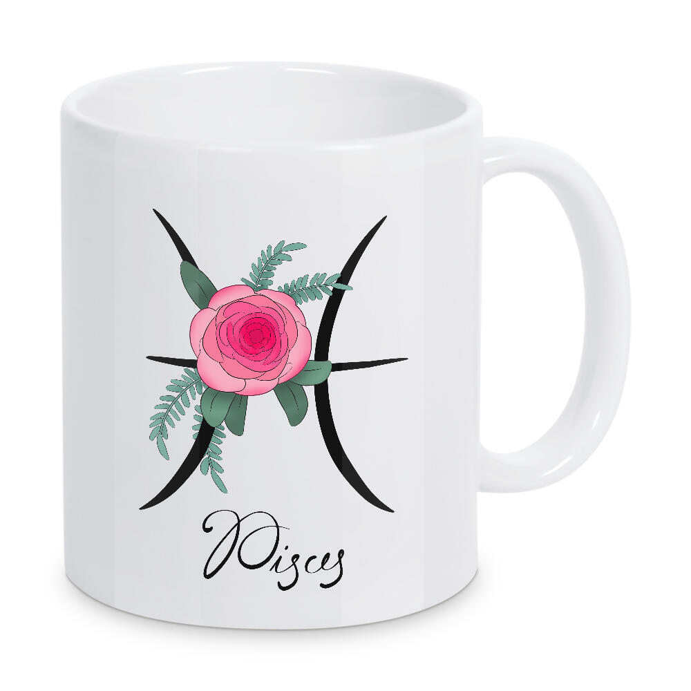 Tasse "Blumentierkreis: Fische" artboxONE - Typografie,Floral,Fashion