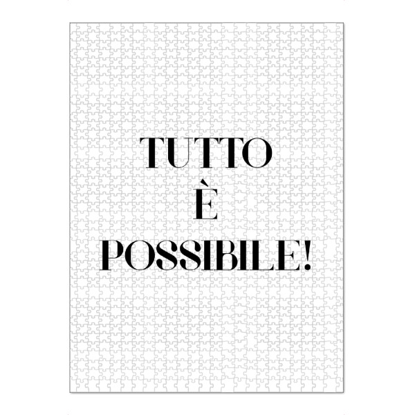 Puzzle Ravensburger "Tutto e possibile" artboxONE - Typografie,Schwarzweiß