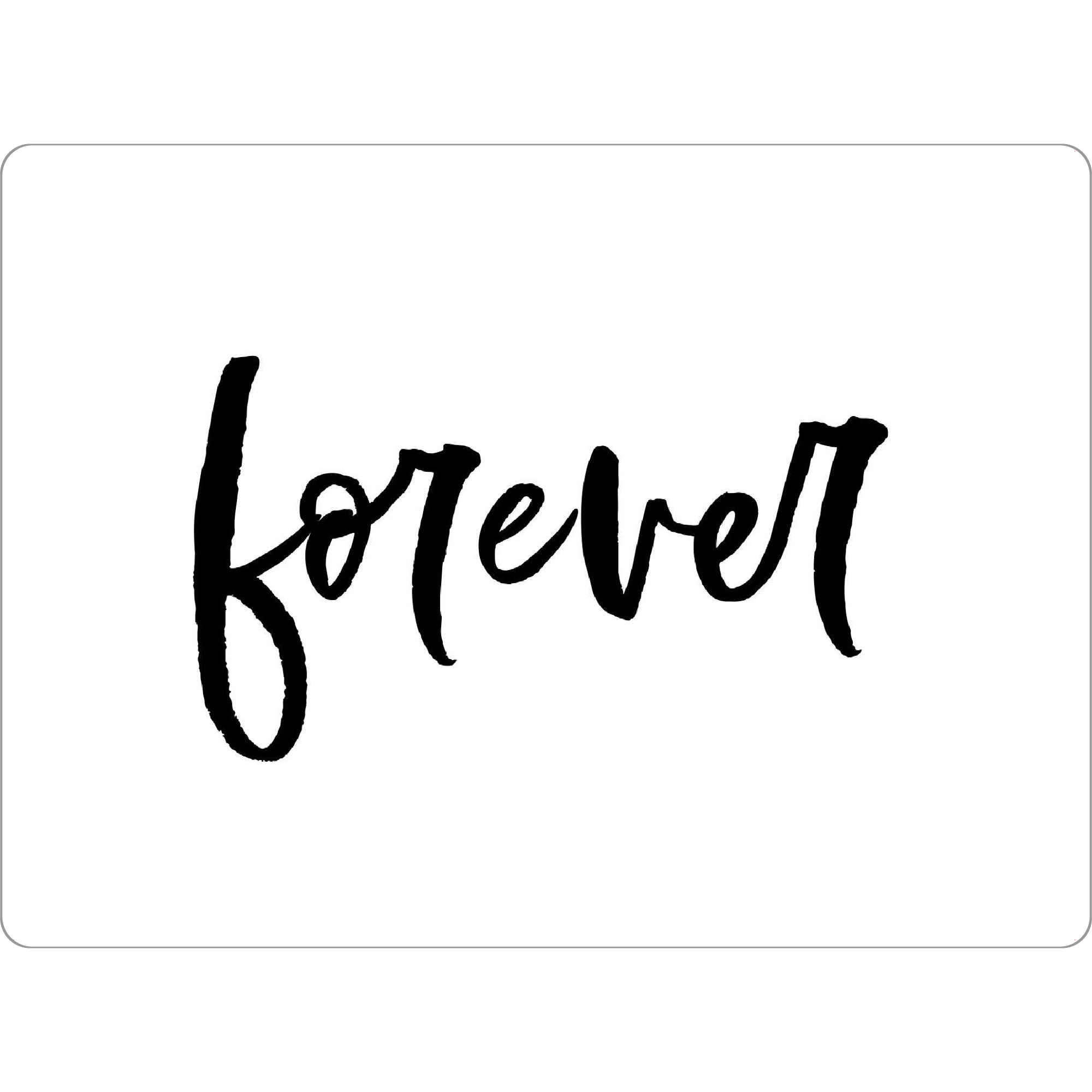 Tischset "Forever - für immer" artboxONE - Typografie,Schwarzweiß,Liebe