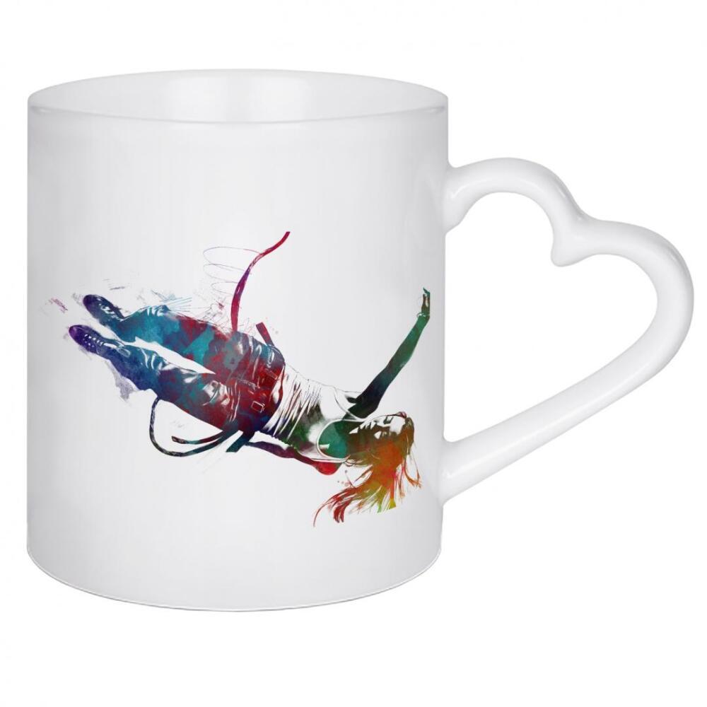 Herztasse "Bungee-Sprung-Sportkunst A" artboxONE - Sport,Sport / Motivation - Bungee,Bungee,Sport,Sprung,Bungee-sprung