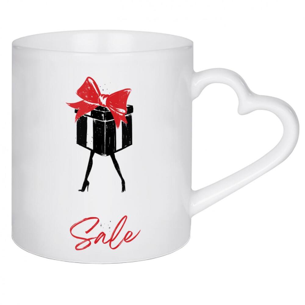 Herztasse "Weihnachtsgeschenkbox" artboxONE - Typografie,Weihnachten,Lustig