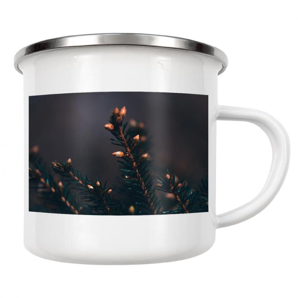 Emaille Tasse "Tannenspitze" artboxONE - Natur