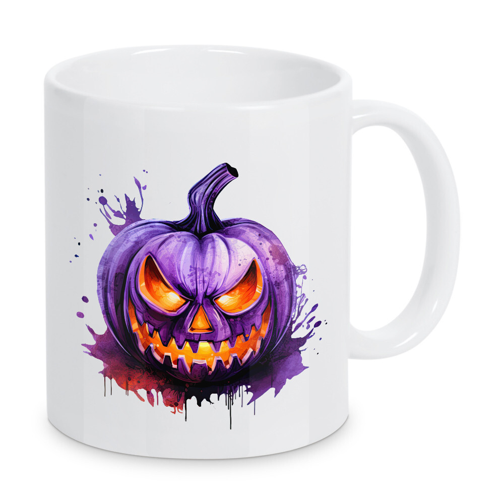 Tasse "Lila Kürbiskunst" artboxONE - Essen & Trinken,Abstrakt,Festivals,Halloween