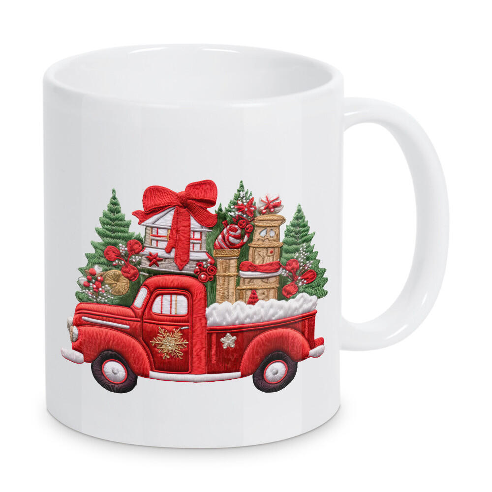 Tasse "Weihnachtsauto-Grafikdesigns" artboxONE - Abstrakt,Automobile,Fashion,Weihnachten,Festivals