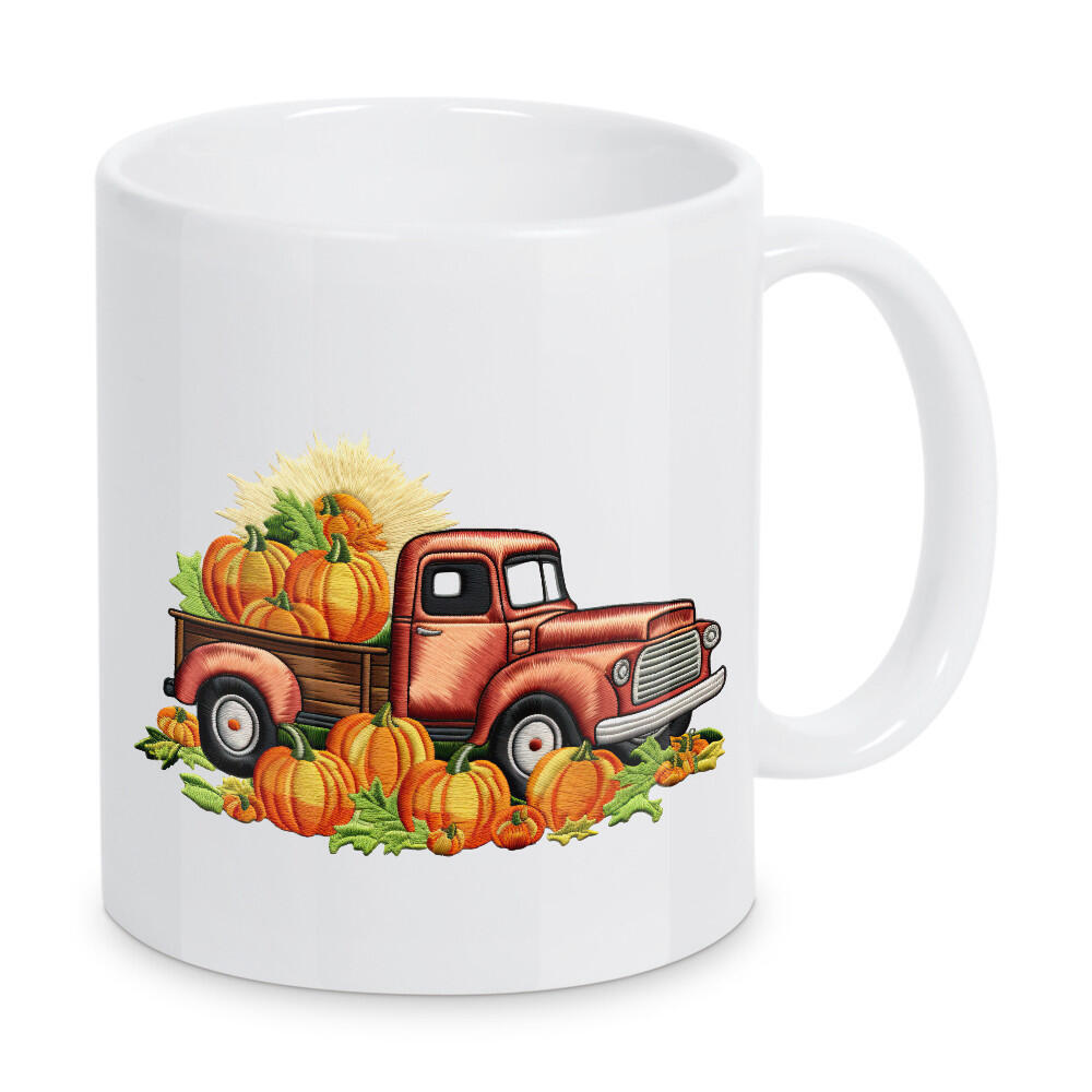 Tasse "Herbst-Truck" artboxONE - Essen & Trinken,Abstrakt,Automobile,Festivals,Halloween